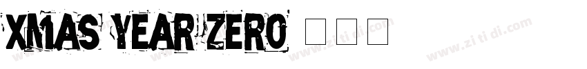 Xmas Year Zero字体转换